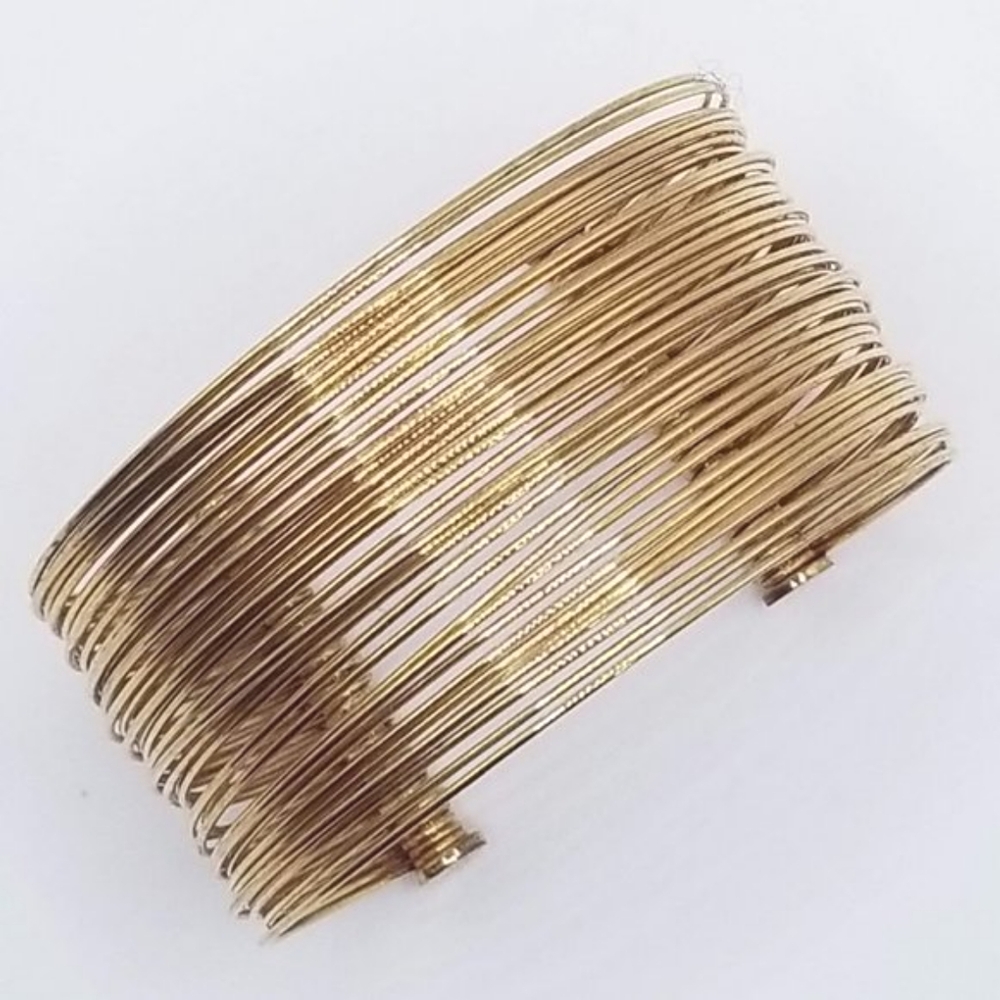 Anne Klein Multi Wire Cuff Statement Bracelet - image 1